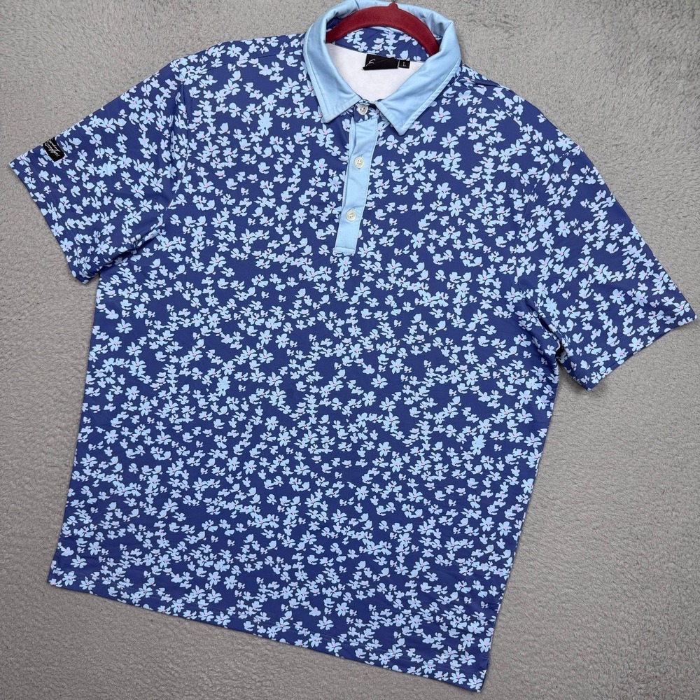 Sunday Swagger Flower Performance Golf Polo Shirt